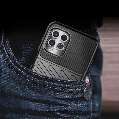 8. Thunder Case Flexibel Robuste Panzer Handyhülle TPU Schutzhülle für Motorola Moto G100 / Edge S schwarz