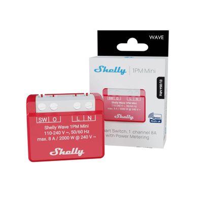 3. Intelligenter Z-Wave-Controller Shelly Wave 1PM Mini LR