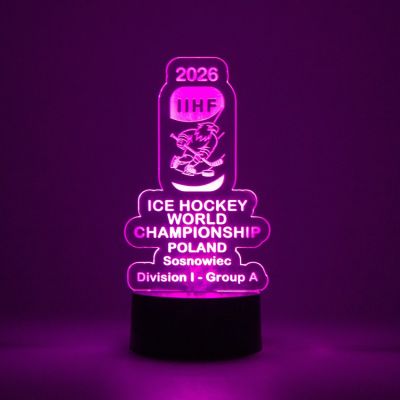 4. Dekorative Lampe zur IIHF-Weltmeisterschaft IA Sosnowiec 2026