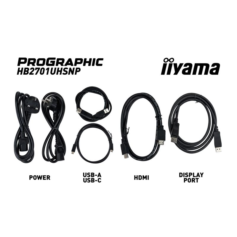 15. iiyama PROGRAPHIC HB2701UHSNP-B1 Computermonitor 68,6 cm (27") 3840 x 2160 px 4K Ultra HD LCD Schwarz