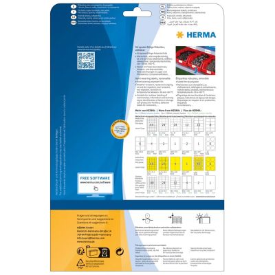 3. HERMA 4577 selbstklebende Etiketten, abnehmbar, weiß, 20 Stück.