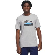 adidas Sportsman Mountain Graphic Herren-T-Shirt Hellgrau KC9253