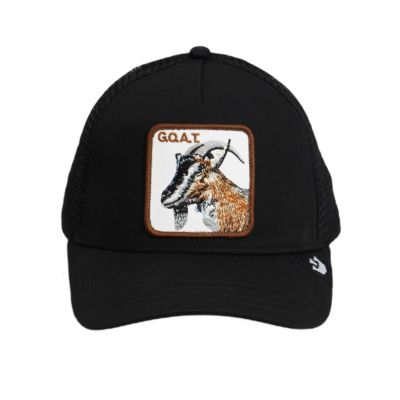 2. Goorin Bros. The Goat Black Trucker Cap - 101-0385-BLK