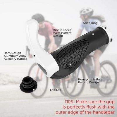 3. Rockbros BT1007W Fahrradhalter-Set mit Hupen – Weiß