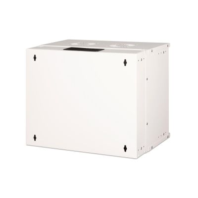 11. 19" 9U Wand-Netzwerkschrank, SOHO PRO 460 x 540 x 400 mm, Glastür, grau, unmontiert, 60 kg