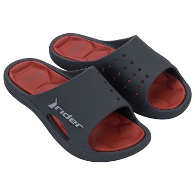 Rider Schuhe Herren Sport Flip-Flops Bay XIV Ad bequeme graue Hausschuhe
