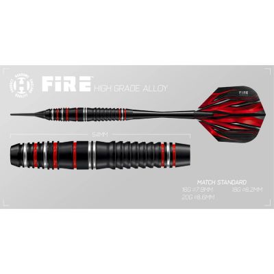3. Harrows Fire Hochwertige Softip-Darts aus Legierung HS-TNK-000016036