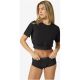 2. Damen-Kurzarmshirt SUPER.NATURAL W CROP TEE, schwarz