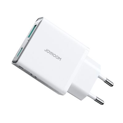 3. Joyroom JR-TCF14 20W USB-A USB-C Wandladegerät superdünn – Weiß