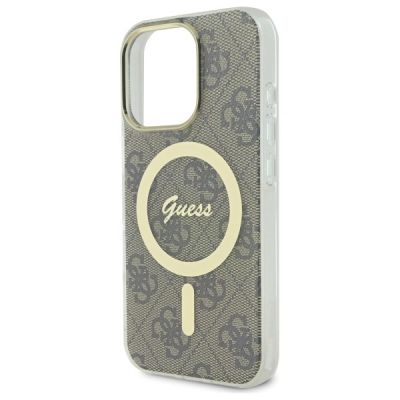 5. Guess IML 4G MagSafe Hülle für iPhone 16 Pro Max – Braun