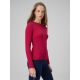 4. Damen Langarm-Strickpullover mit schmaler Rippstrickbündchen, Größe 4F 4FRAW25TLONF656-53S