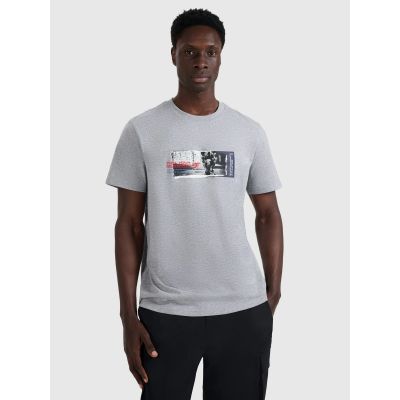 Herren-T-Shirt mit Aufdruck, regulär, Größe 4F 4FRAW25TTSHM3364-27M