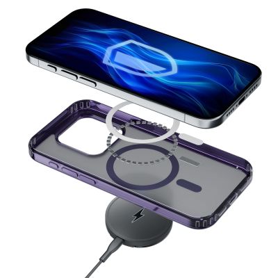 4. 3mk Frosty MagCase Lila Hülle für Apple iPhone 16 Pro Max - Lila