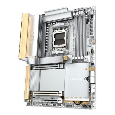 4. GIGABYTE X870E AERO X3D WOOD AMD X870E Sockel AM5 ATX