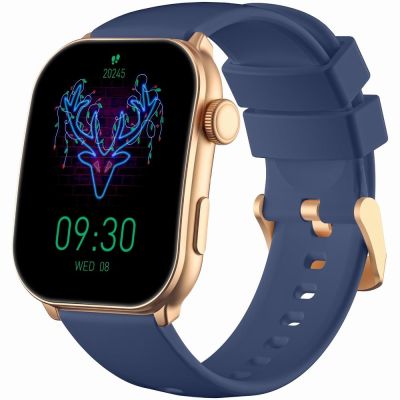 3. GRAVITY GT28-8 Damen-Smartwatch-Armband + Armband Roségold Marineblau