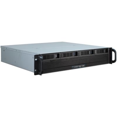 2. Inter-Tech IPC 2U-2404S Rack Schwarz, Silber