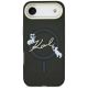 4. Karl Lagerfeld IML Choupettes Karl Script Logo MagSafe iPhone Air Hülle - Schwarz
