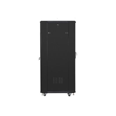 2. Lanberg FF01-6832-12B einteiliger abschließbarer Schrank (32 HE; 19 Zoll / 600 mm / 800 mm; Standgerät; Vollglas; 800 kg; schwarz)