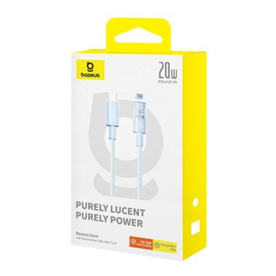 5. Baseus Gem USB-C-IP-Kabel 20W 2m (Blau)