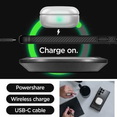 10. Spigen Rugged Armor Hülle für Samsung Galaxy S24 Ultra – mattschwarz