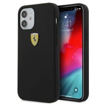 Ferrari FESIHCP12SBK iPhone 12 mini 5.4" schwarz/schwarz Hardcase On Track Silicone