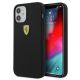 Ferrari FESIHCP12SBK iPhone 12 mini 5.4" schwarz/schwarz Hardcase On Track Silicone
