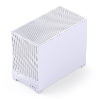 3. Jonsbo D32 STD PC-Gehäuse, Weiß, Mini-Gehäuse, mATX, gehärtetes Glas – Weiß