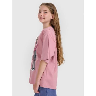 4. Oversized T-Shirt mit Aufdruck für Mädchen 4F 4FJRAW25TTSHF2936-54S