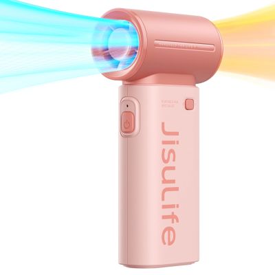 9. Jisulife Handventilator Life9 3600mAh Tragbarer Mini-Gebläse-USB-Ventilator - Rosa