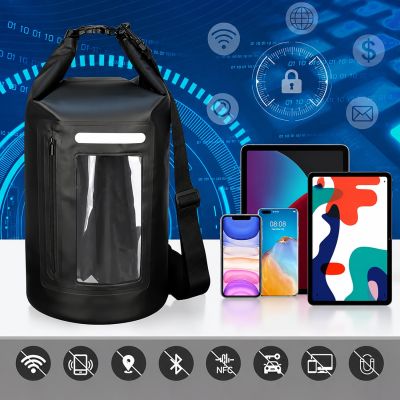 4. Wasserdichte Tasche WNA-15L für ein 15-Liter-SUP-Kajak mit RFID-Blockierfach – schwarz