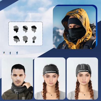 3. Qunature 11230014002 Skischal, Sport-Bandana, Einheitsgröße - schwarz