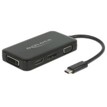 DeLOCK 63929 USB 2.0 Typ-C Dockingstation Schwarz