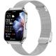 4. Smartwatch Gravity Silbernes Armband + Armband GT44-4