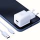 8. 3mk Hyper GaN Ladegerät 20W QC4+ PD PPS USB-C USB-A Wandladegerät - Weiß
