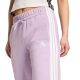 11. adidas Essentials 3-Streifen Fleece Slim Damenhose Rosa JY3097