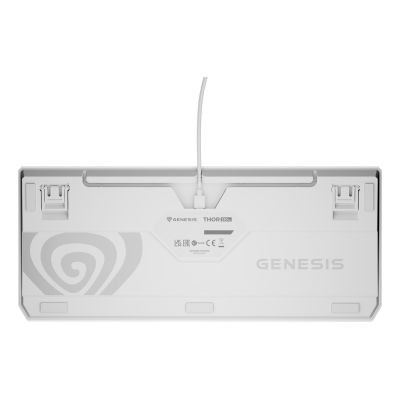 13. GENESIS Thor 230 TKL Gaming-Tastatur, USB, QWERTY, US-Englisch, Weiß