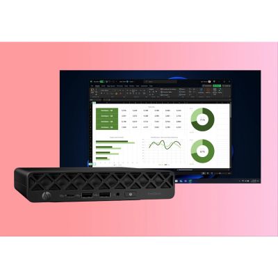 71. HP ProDesk 4 Mini G1i AI, Intel Core Ultra 5 235T, 16 GB DDR5-SDRAM, 512 GB SSD, Windows 11 Pro, Mini-PC, Schwarz