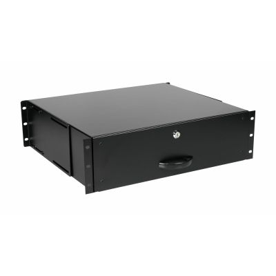 19"-Schubladensystem für 3U-Serverschränke, abschließbar BK (EZD-3-B)