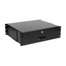 19"-Schubladensystem für 3U-Serverschränke, abschließbar BK (EZD-3-B)