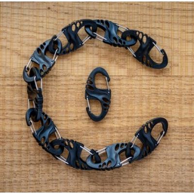 5. Mil-Tec S-Hook Karabiner Set – Schwarz