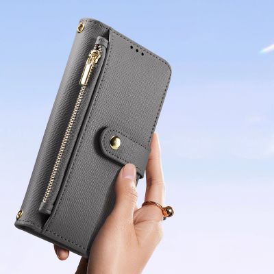 10. Dux Ducis Lawa Lederhülle für iPhone 15 - Grau