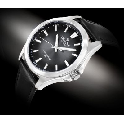 2. Giewont Elegance Saphirschwarze Herrenuhr GW5160-A2