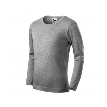 Malfini Fit-T LS Jr MLI-12112 T-Shirt dunkelgrau meliert