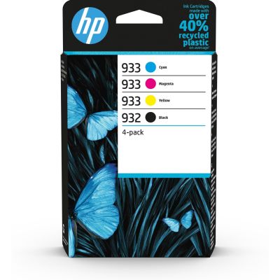 HP 932 Schwarz / 933 CMY Original-Tintenpatronen, 4er-Pack
