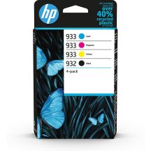 HP 932 Schwarz / 933 CMY Original-Tintenpatronen, 4er-Pack