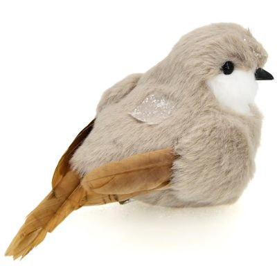 DEKORATIVER VOGEL MIT KLAMMER 14 CM