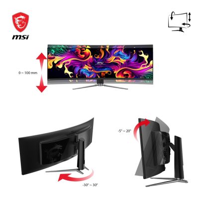 5. MSI MPG 491CQPDE QD-OLED-Computermonitor 124,5 cm (49 Zoll) 5120 x 1440 Pixel DQHD Schwarz