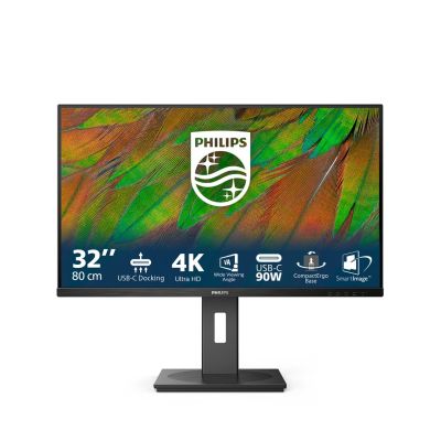 34. Philips Monitor 3000 series 32B1U3900/00, 80 cm (31,5 Zoll), 3840 x 2160 px, 4K Ultra HD LCD, Schwarz