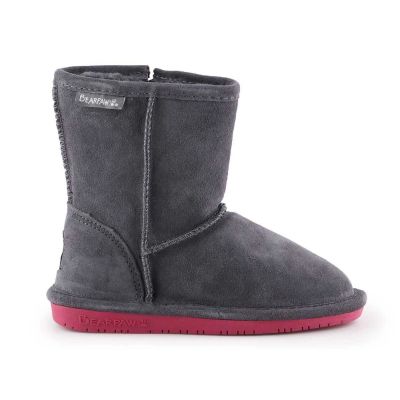 12. BearPaw Emma Kleinkind Zipper Jr 608TZ-903 Charcoal Pomberry Winterstiefel