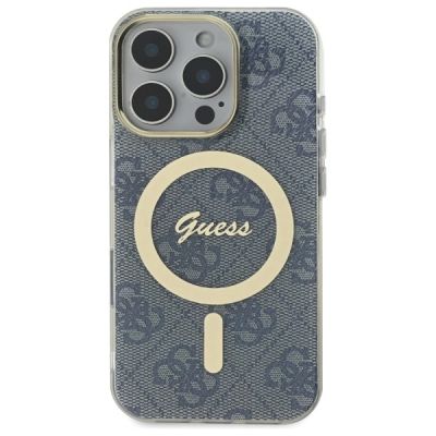 3. Guess IML 4G MagSafe Hülle für iPhone 16 Pro Max – blau
